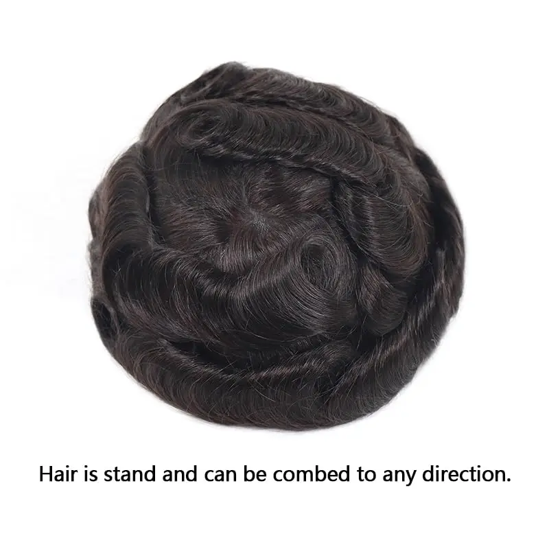 8x10 Inch PU Thin Skin Toupee for Men, Dark Brown(2#) | 0.03mm Human Hair Replacement System, Natural Look Hair Prosthesis Units, Durable & Breathable Hairpiece
8x10 Inch PU Thin Skin Toupee for Men, Dark Brown(2#) | 0.03mm Human Hair Replacement System, Natural Look Hair Prosthesis Units, Durable & Breathable Hairpiece