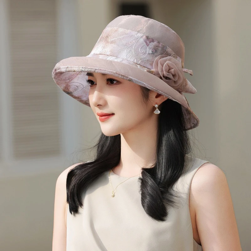 Bucket Hat Women Flower Bow Summer Hats For Women Casual Sunscreen Breathable Sun Hat Ladies Sunhat New
Bucket Hat Women Flower Bow Summer Hats For Women Casual Sunscreen Breathable Sun Hat Ladies Sunhat New