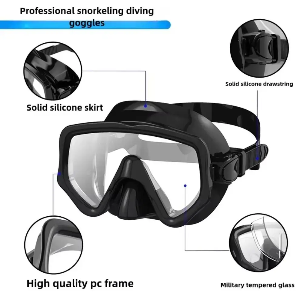 Swimming Goggles Underwater Snorkeling Mask Anti Fog Breathing Diving Snorkeling Mask Safe with Breathing Tube Dry Snorkel Set 
Swimming Goggles Underwater Snorkeling Mask Anti Fog Breathing Diving Snorkeling Mask Safe with Breathing Tube Dry Snorkel Set