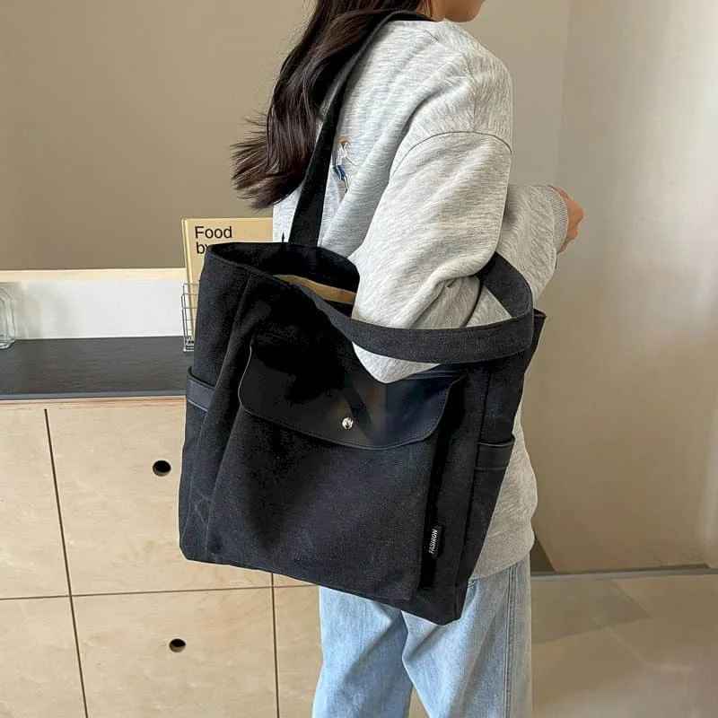 Canvas Tote Bag Minimalism Lightweight Waterrproof Shoulder Bags Casual High-capacity Schoolbag Female Student Handbag for Women
Canvas Tote Bag Minimalism Lightweight Waterrproof Shoulder Bags Casual High-capacity Schoolbag Female Student Handbag for Women