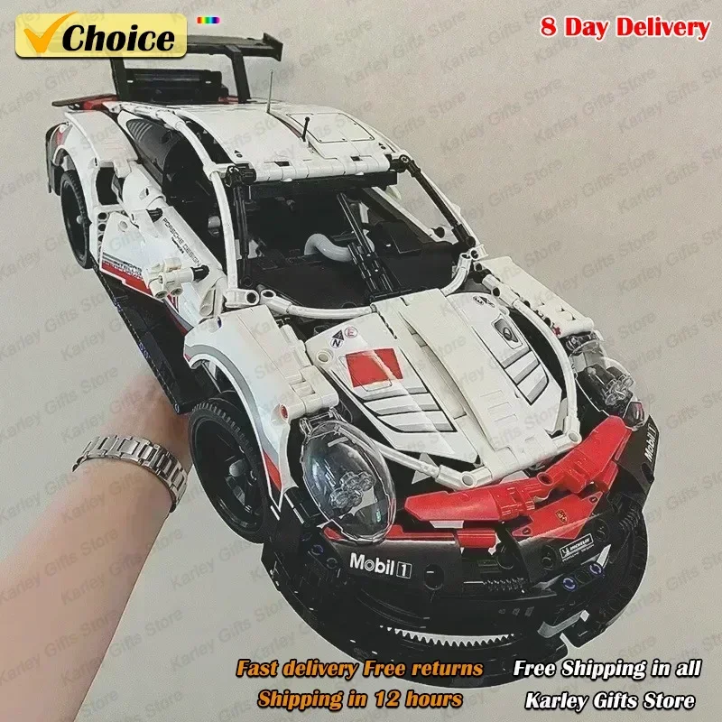 911RSR 1580Pcs Technical Classic Super Racing Car Building Blocks Model Bricks Vehicl Toy For Kids Birthday Boys Gift Compatible
911RSR 1580Pcs Technical Classic Super Racing Car Building Blocks Model Bricks Vehicl Toy For Kids Birthday Boys Gift Compatible