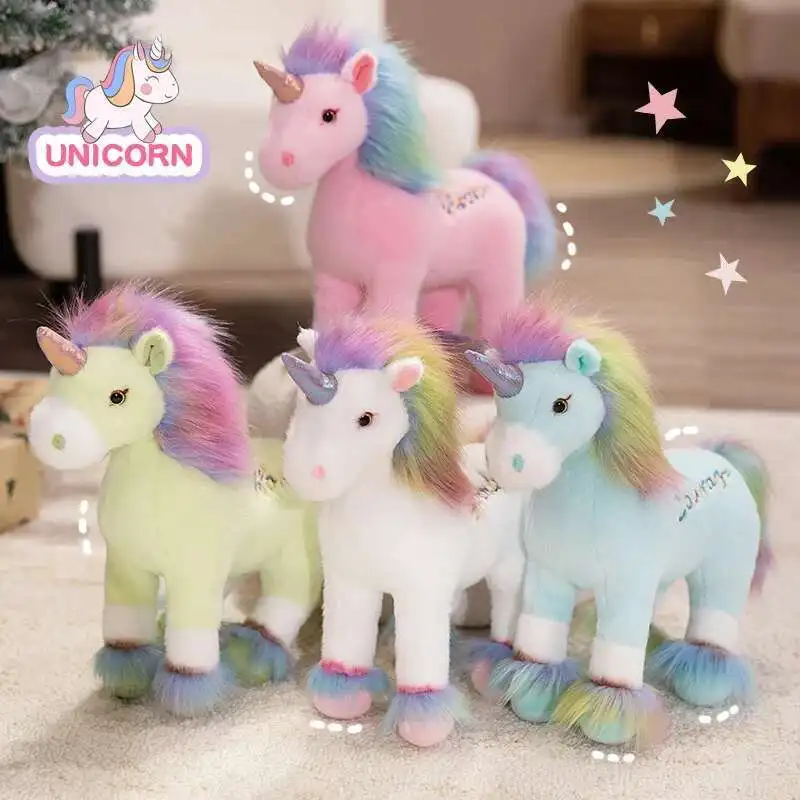 Kawaii Unicorn Dream Rainbow Unicorn Plush Toy with Wing Soft Stuffed Horse Pillow for Girl Birthday Gift Kid Toy Home Decor
Kawaii Unicorn Dream Rainbow Unicorn Plush Toy with Wing Soft Stuffed Horse Pillow for Girl Birthday Gift Kid Toy Home Decor