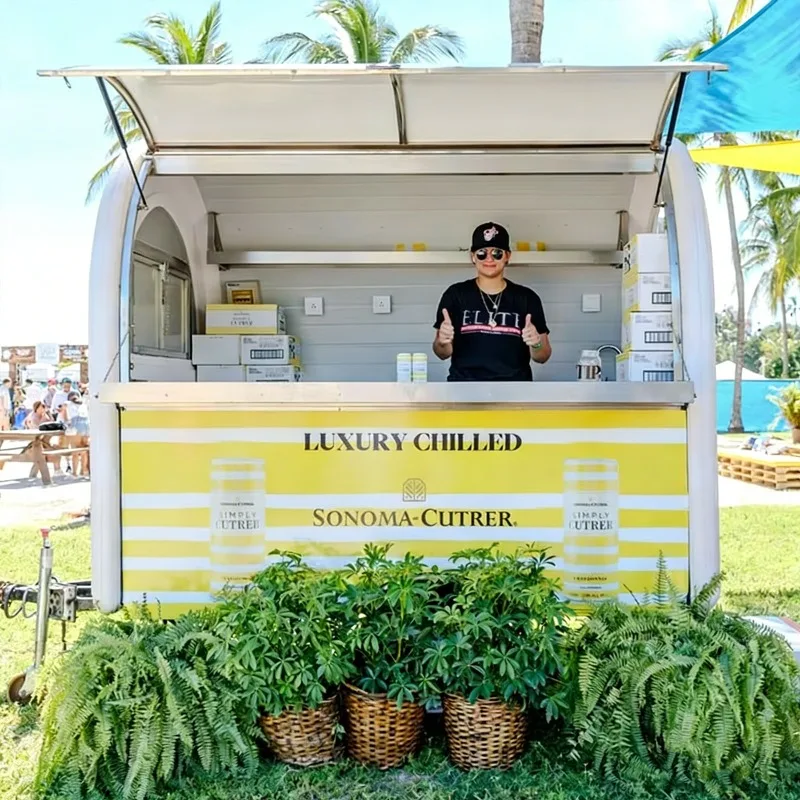 Portable Food Trailer Mobile Food Truck with Snack Counter Beverage Station for Catering Events
Portable Food Trailer Mobile Food Truck with Snack Counter Beverage Station for Catering Events