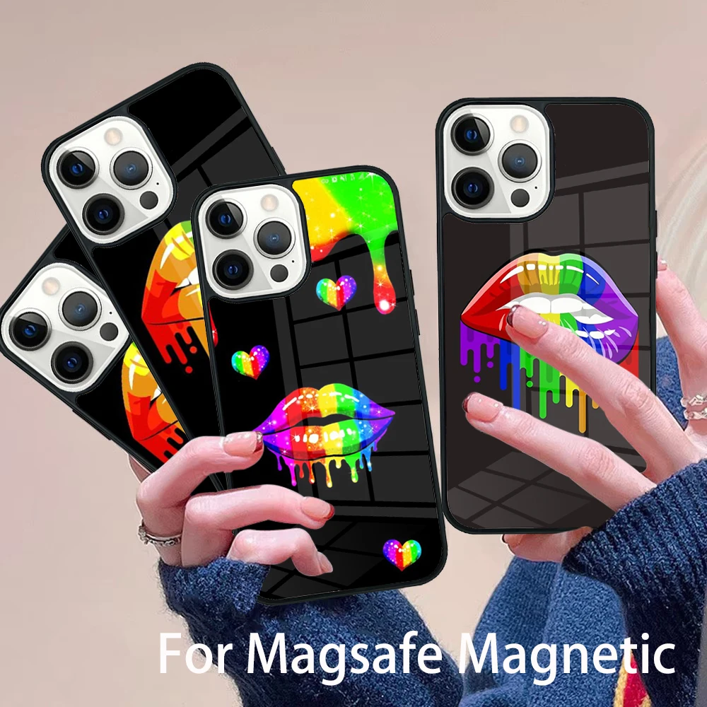LGBT Rainbow Pride Lips Phone Case Magesafe Magnetic Wireless Charge Cover For IPhone 16 11 12 13 14 15 Pro Max Plus
LGBT Rainbow Pride Lips Phone Case Magesafe Magnetic Wireless Charge Cover For IPhone 16 11 12 13 14 15 Pro Max Plus