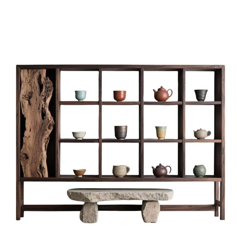 Old elm wall hanging Bogu frame tea room storage log cultural ornaments display
Old elm wall hanging Bogu frame tea room storage log cultural ornaments display