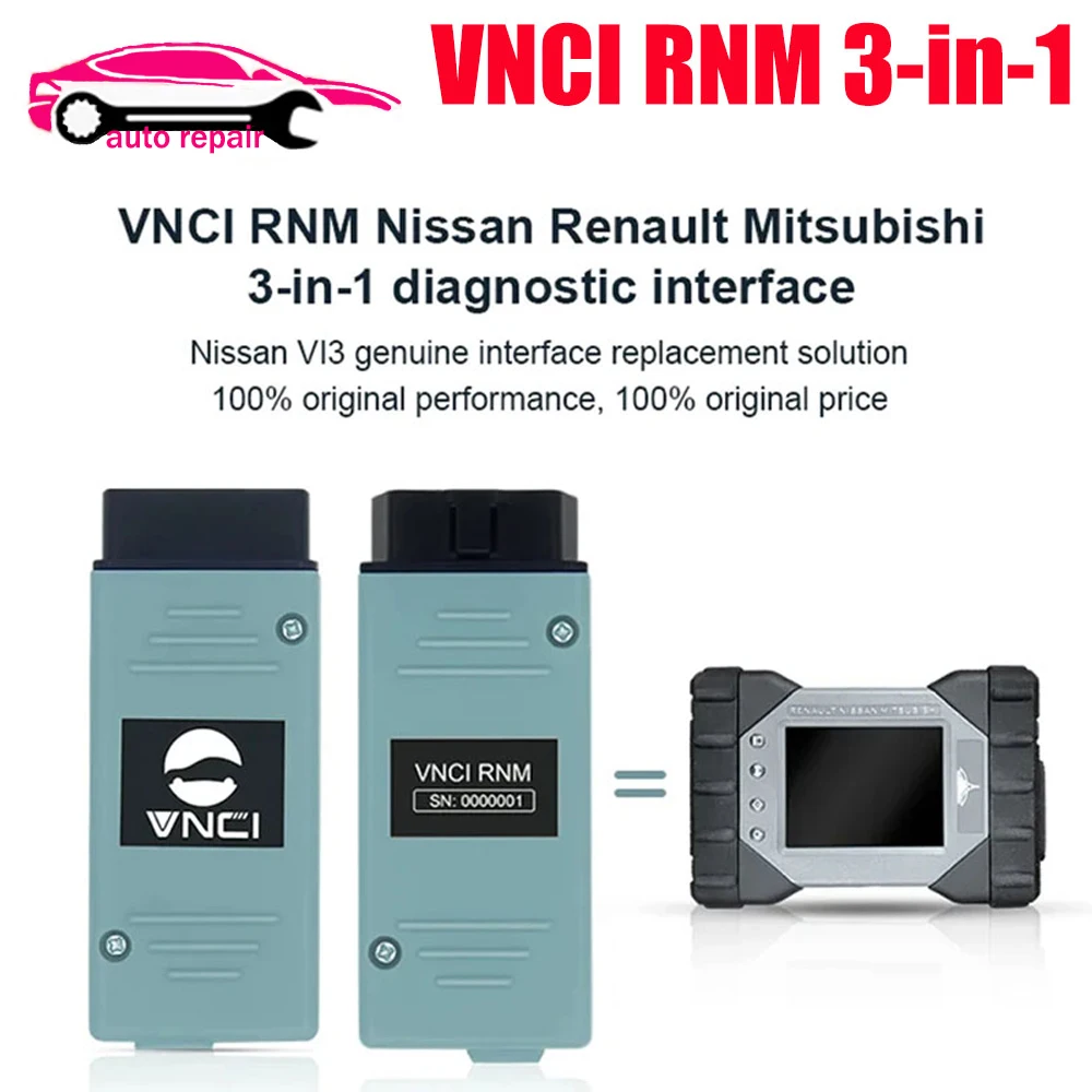 Диагностический инструмент VNCI RNM для Nissan Renault Mitsubishi 3 в 1, совместим с оригинальными драйверами
Диагностический инструмент VNCI RNM для Nissan Renault Mitsubishi 3 в 1, совместим с оригинальными драйверами
