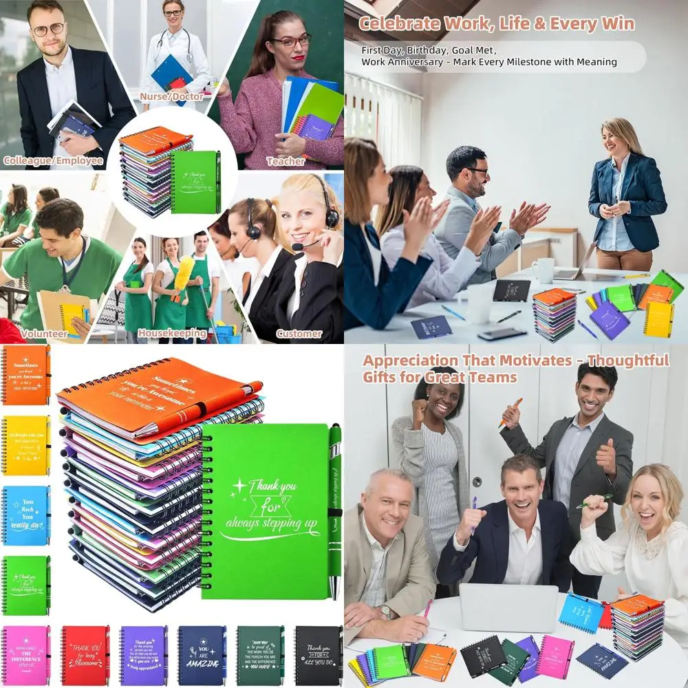 60 Sets of 120 Inspirational Notebooks & Pens, Bulk Staff Appreciation Gifts for Coworkers, Teachers, Teams, Nurses, DSP, and Mo
60 Sets of 120 Inspirational Notebooks & Pens, Bulk Staff Appreciation Gifts for Coworkers, Teachers, Teams, Nurses, DSP, and Mo
