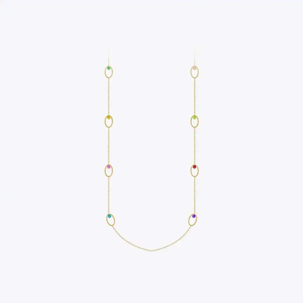 ENFASHION Colorful Ziron Oval Necklace For Women Para Mujer Jewelry Stainless steel 18K Plated Gold Necklaces Daily P233387
ENFASHION Colorful Ziron Oval Necklace For Women Para Mujer Jewelry Stainless steel 18K Plated Gold Necklaces Daily P233387
