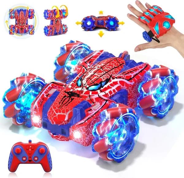 Spider Gesture Sensing Remote Control Car, Double Sided RC Cars with Full-Body Light, 2.4GHz Hand
Spider Gesture Sensing Remote Control Car, Double Sided RC Cars with Full-Body Light, 2.4GHz Hand