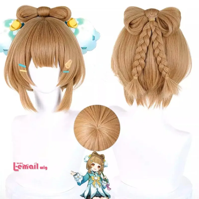Парик L-email Genshin Impact Yaoyao New Skin Rainlit Bamboo Reverie, коричневый, короткий, термостойкий, синтетический, для Хэллоуина
Парик L-email Genshin Impact Yaoyao New Skin Rainlit Bamboo Reverie, коричневый, короткий, термостойкий, синтетический, для Хэллоуина