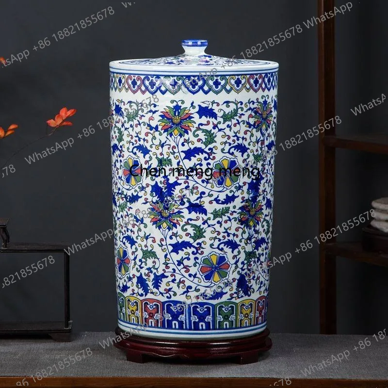 Ceramic rice cylinder, rice barrel, oil cylinder, moisture-proof seal, tea storage tank with lid, household
Ceramic rice cylinder, rice barrel, oil cylinder, moisture-proof seal, tea storage tank with lid, household
