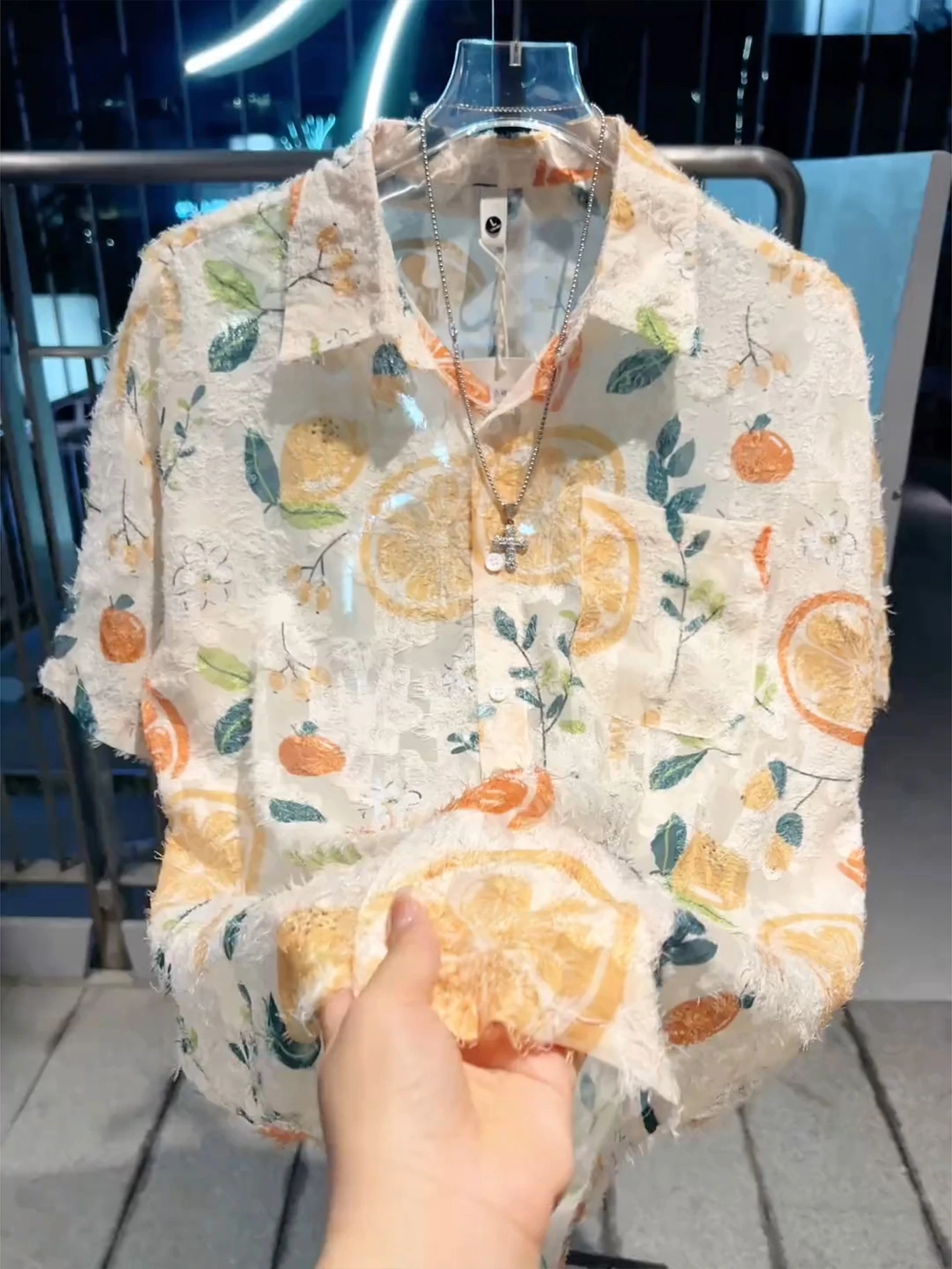 Tassel Short Sleeve Men's Shirt Summer Beach Vacation Style Half Sleeve Coat Clean Fit Casual Summer Wear Floral Pattern
Tassel Short Sleeve Men's Shirt Summer Beach Vacation Style Half Sleeve Coat Clean Fit Casual Summer Wear Floral Pattern