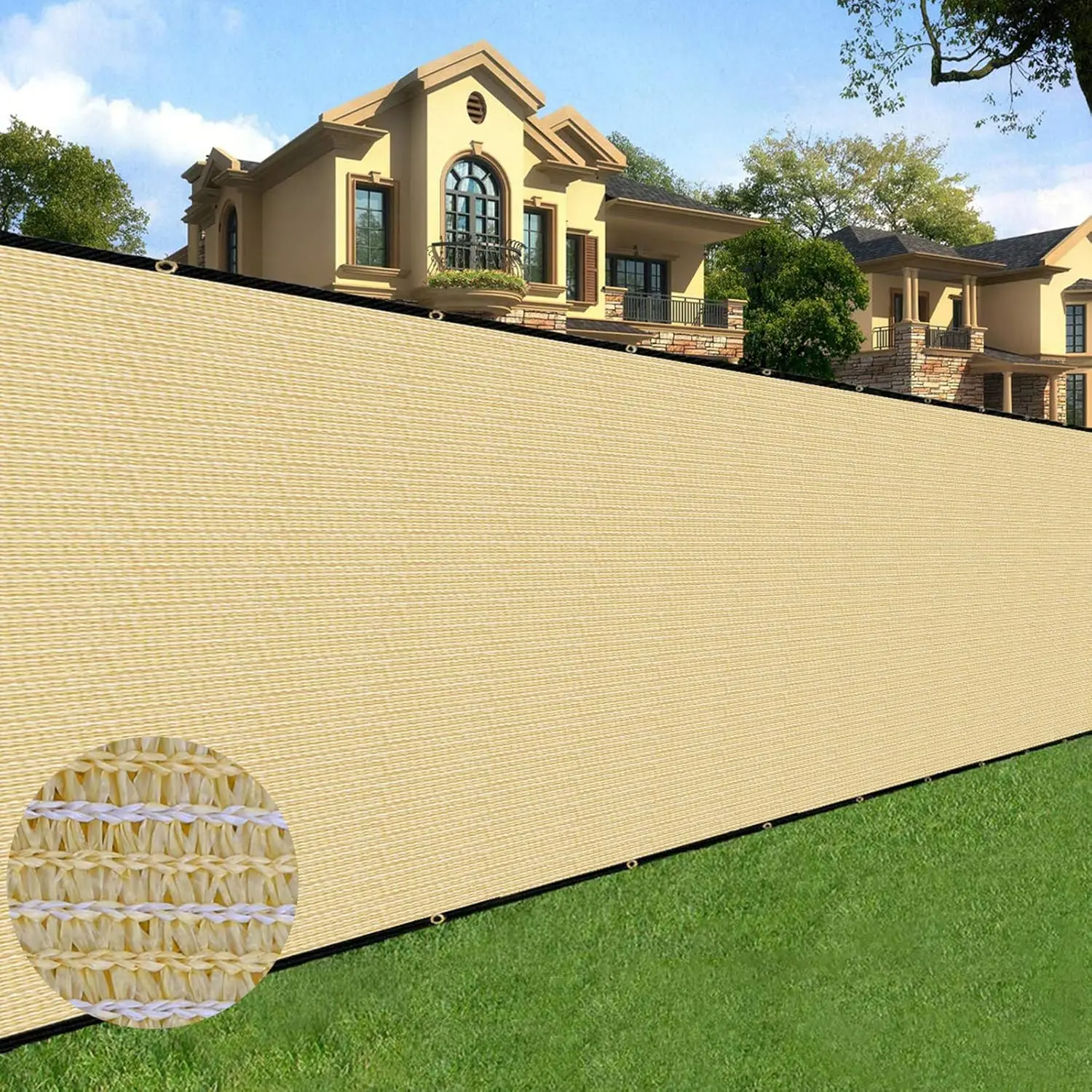 Sand Fence Privacy Screen with Grommets, Fencing Mesh Shade Net Cover for Wall Garden Pool Backyard With Zip Ties
Sand Fence Privacy Screen with Grommets, Fencing Mesh Shade Net Cover for Wall Garden Pool Backyard With Zip Ties