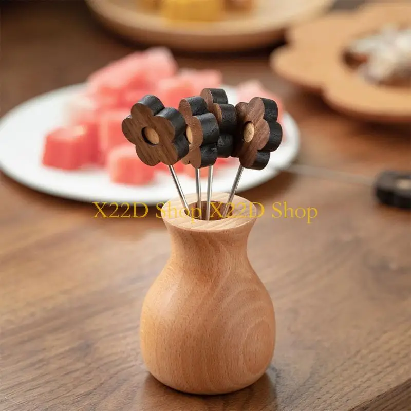 X22D Fruit Picks Flower Shaped Fruit Forks Fruit Toothpicks Fruit Pick Storage Holder
X22D Fruit Picks Flower Shaped Fruit Forks Fruit Toothpicks Fruit Pick Storage Holder