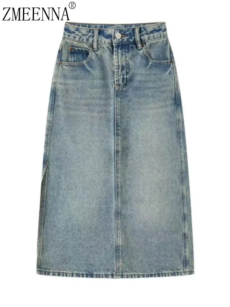 ZMEENNA 2025 Fashion Womens Long Denim Skirt With Slit Classic A Line Jean Midi Length Casual And Stylish ZM1046
ZMEENNA 2025 Fashion Womens Long Denim Skirt With Slit Classic A Line Jean Midi Length Casual And Stylish ZM1046