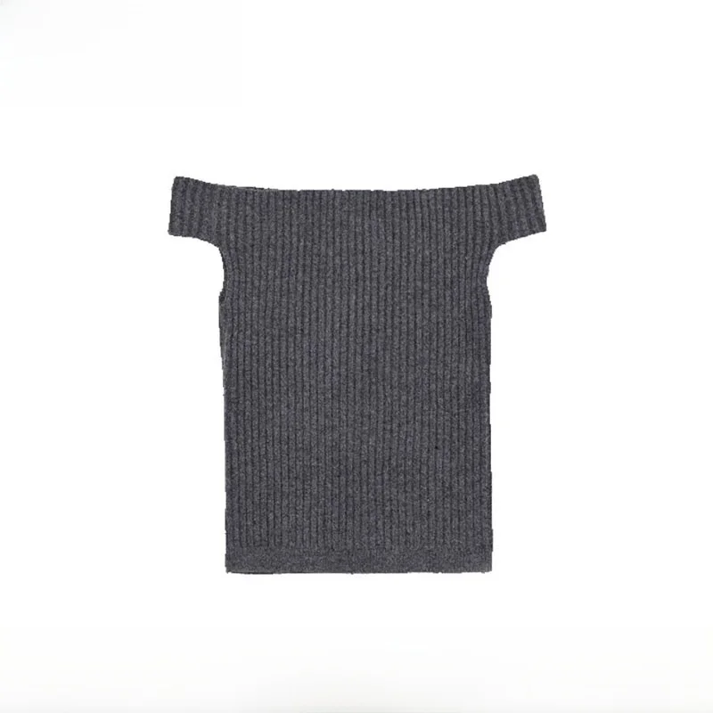 Faionable Knitted Ribbed Top Women's Clothing ZR Sle Versatile New Autumn Winter Polyester ort Sve T-irt
Faionable Knitted Ribbed Top Women's Clothing ZR Sle Versatile New Autumn Winter Polyester ort Sve T-irt