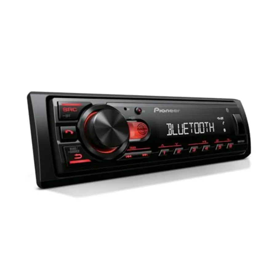1-Din Digital Media Receiver Bluetooth, USB, 50W x 4 Output, AM/FM Radio, iPhone/Android Compatible, Front/SW Mono Selectable R
1-Din Digital Media Receiver Bluetooth, USB, 50W x 4 Output, AM/FM Radio, iPhone/Android Compatible, Front/SW Mono Selectable R