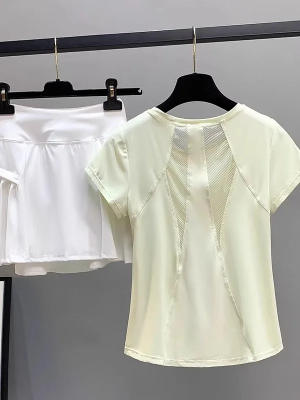 Ice Silk Qui Dry ort Sve T-irt Women's New 2025 Summer Thin Me Breathable Fitn Sports Yoga Top Korean Sle Sli...
Ice Silk Qui Dry ort Sve T-irt Women's New 2025 Summer Thin Me Breathable Fitn Sports Yoga Top Korean Sle Sli...