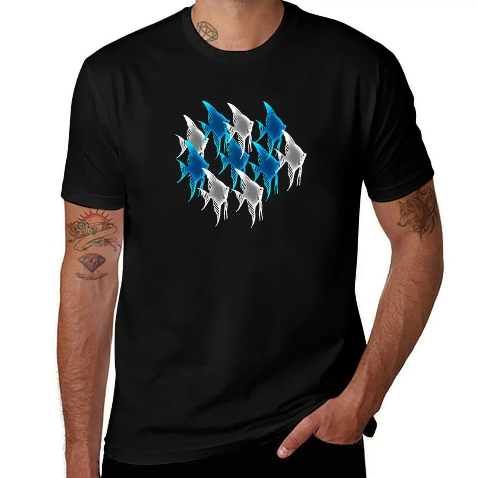 Blue Angelfish Scalare and Platinum Angelfish Scalare T-Shirt Sweat Resistant Workout Tee Shirt
Blue Angelfish Scalare and Platinum Angelfish Scalare T-Shirt Sweat Resistant Workout Tee Shirt