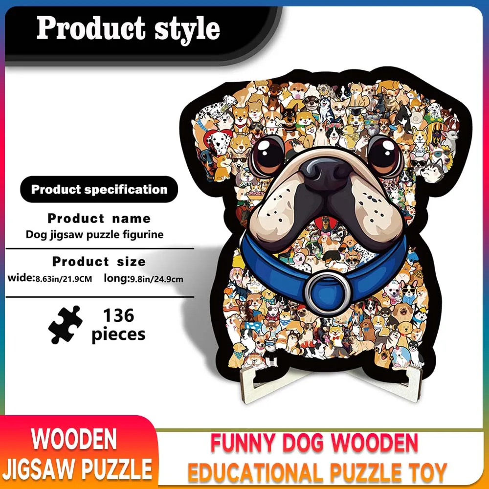 Wooden Dog Puzzle 136 Pieces DIY Craft Kit Educational Stress Relief Toy for Kids 8+, Develop Imagination & Hands-on Skills
Wooden Dog Puzzle 136 Pieces DIY Craft Kit Educational Stress Relief Toy for Kids 8+, Develop Imagination & Hands-on Skills
