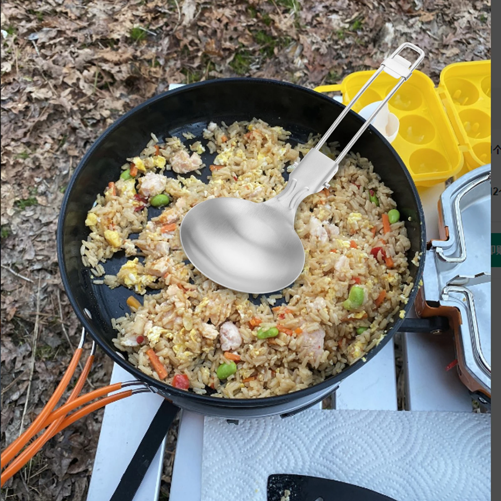 Folding Soup Spoon Stainless Steel Collapsible Camping Silverware Travel Foldable Utensils Spoon Ladle Outdoor Cookware
Folding Soup Spoon Stainless Steel Collapsible Camping Silverware Travel Foldable Utensils Spoon Ladle Outdoor Cookware