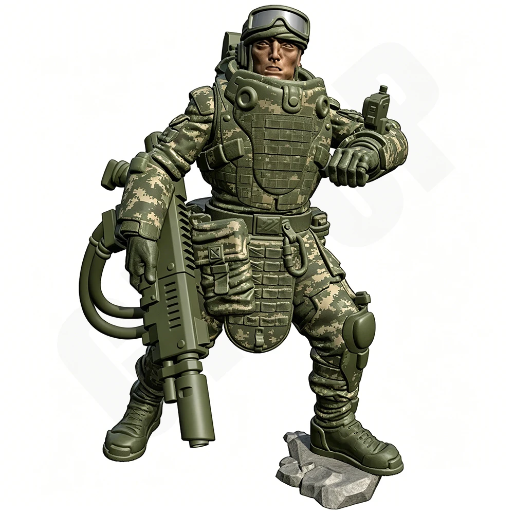 55mm 3D Print Resin Model Statue Machine gunner Warrior Unpainted Model Kit Unassembled Gk Miniature Figures Tabletop Toy
55mm 3D Print Resin Model Statue Machine gunner Warrior Unpainted Model Kit Unassembled Gk Miniature Figures Tabletop Toy