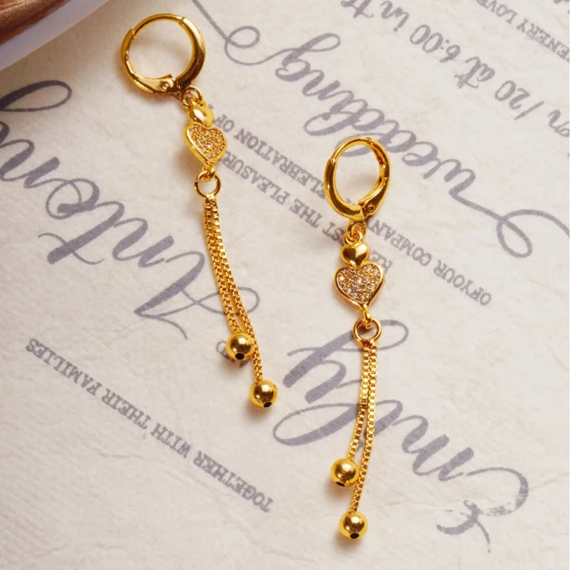 Hot Selling 9999 Gold Butterfly Tassel Drop Earrings Elegant Slimming Face Niche Design Jewelry
Hot Selling 9999 Gold Butterfly Tassel Drop Earrings Elegant Slimming Face Niche Design Jewelry
