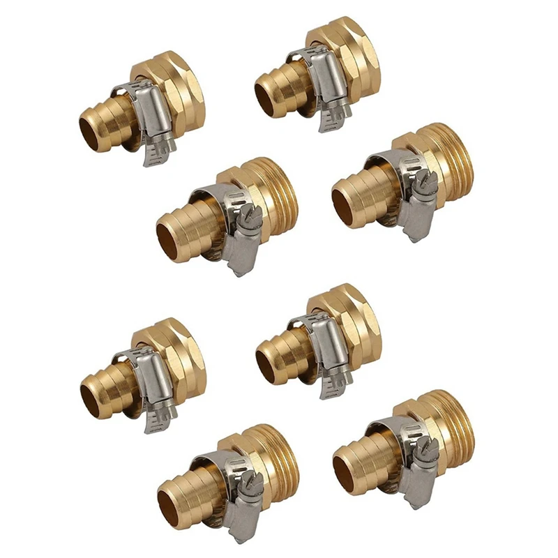 4 Sets 5/8 Inch Water Hose Mender End Fitting Splicer Mender Garden Hose Connector Hose Repair Kit Aluminum Durable
4 Sets 5/8 Inch Water Hose Mender End Fitting Splicer Mender Garden Hose Connector Hose Repair Kit Aluminum Durable