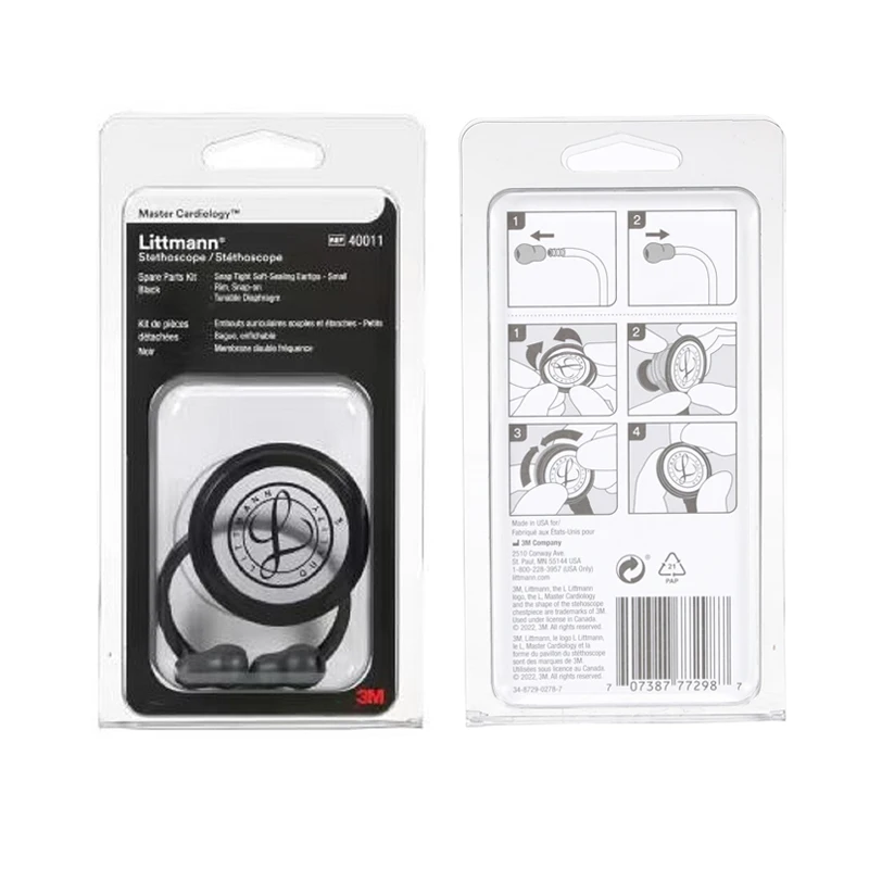 Medical Stethoscope Spare Parts Replacement Accessory Earplug Diaphragm Rim Assembly Kit 40011 for Littmann Master Cardiology D2
Medical Stethoscope Spare Parts Replacement Accessory Earplug Diaphragm Rim Assembly Kit 40011 for Littmann Master Cardiology D2