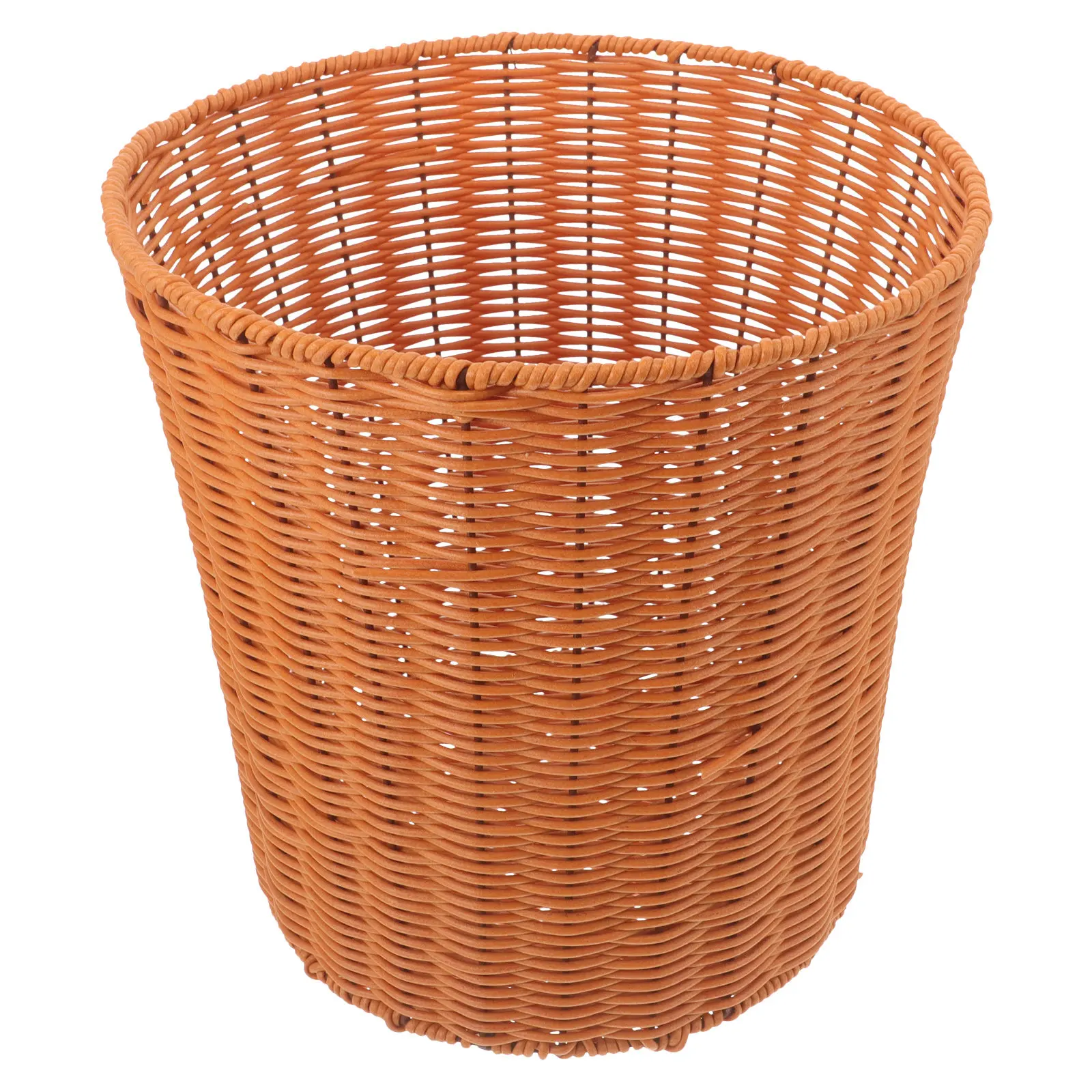 Decorative Woven Plastic Trash Basket for Living Room Kitchen Bathroom Pastoral Style Multi-Functional Storage Waste Bin
Decorative Woven Plastic Trash Basket for Living Room Kitchen Bathroom Pastoral Style Multi-Functional Storage Waste Bin