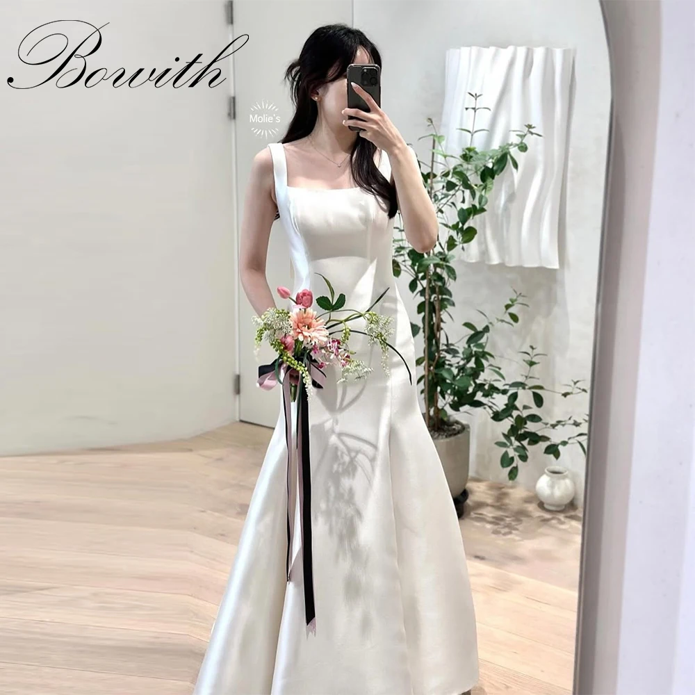 Bowith Square Collar Sleeveless Wedding Dresses Korea Photo Shoot Floor-Length Customized Bridal Gown Reception Dresses 
Bowith Square Collar Sleeveless Wedding Dresses Korea Photo Shoot Floor-Length Customized Bridal Gown Reception Dresses