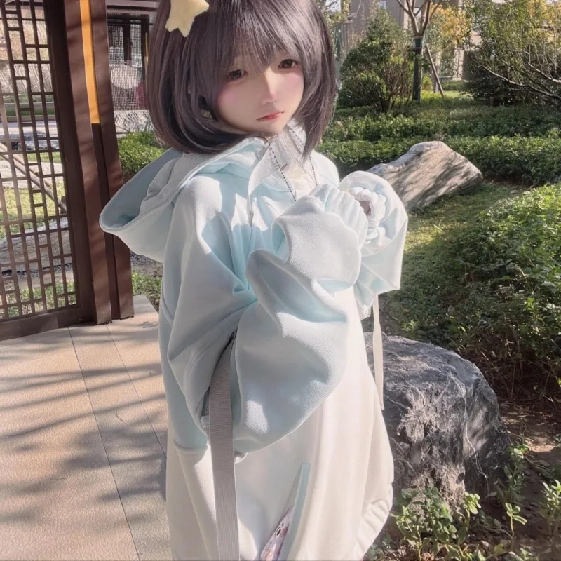 Y2k E-girls Cute Cat Ear Hooded Sweatshirt Removable Long Sleeve Coat Women 2026 Spring Autumn New Subcultural Jackets
Y2k E-girls Cute Cat Ear Hooded Sweatshirt Removable Long Sleeve Coat Women 2026 Spring Autumn New Subcultural Jackets