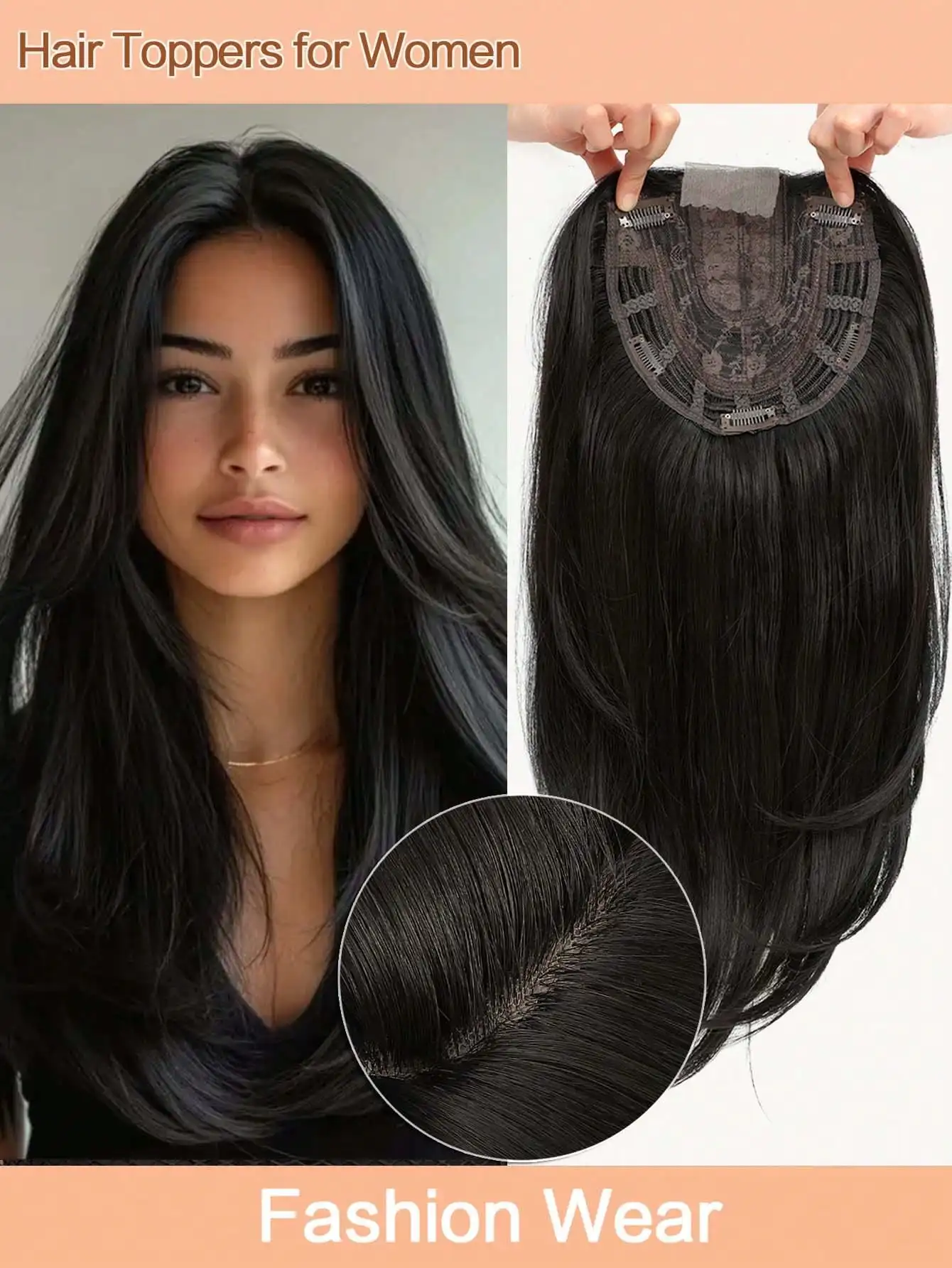 Free Shipping on Orders Over $2918 Inch Women's Hair Topper For Thinning Hair, 6.5X6.5 Inch Natural Black Straight Hair Piece To Add Volume
Free Shipping on Orders Over $2918 Inch Women's Hair Topper For Thinning Hair, 6.5X6.5 Inch Natural Black Straight Hair Piece To Add Volume