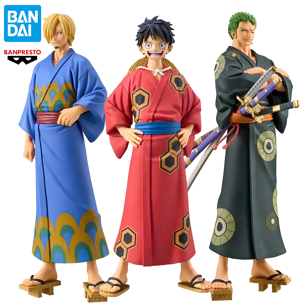 BANPRESTO DXF THE GRANDLINE SERIES One Piece Wano Country Monkey D. Luffy Roronoa Zoro Sanji Bathrobe Ver. Anime Action Figures 
BANPRESTO DXF THE GRANDLINE SERIES One Piece Wano Country Monkey D. Luffy Roronoa Zoro Sanji Bathrobe Ver. Anime Action Figures