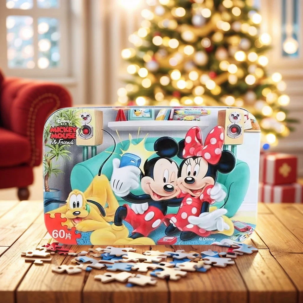 Disney 60PCS Iron Box Jigsaw Puzzle For Children In Spider-Man The Avengers To Teach Children Early Intellectual Toys Boys Gifts
Disney 60PCS Iron Box Jigsaw Puzzle For Children In Spider-Man The Avengers To Teach Children Early Intellectual Toys Boys Gifts