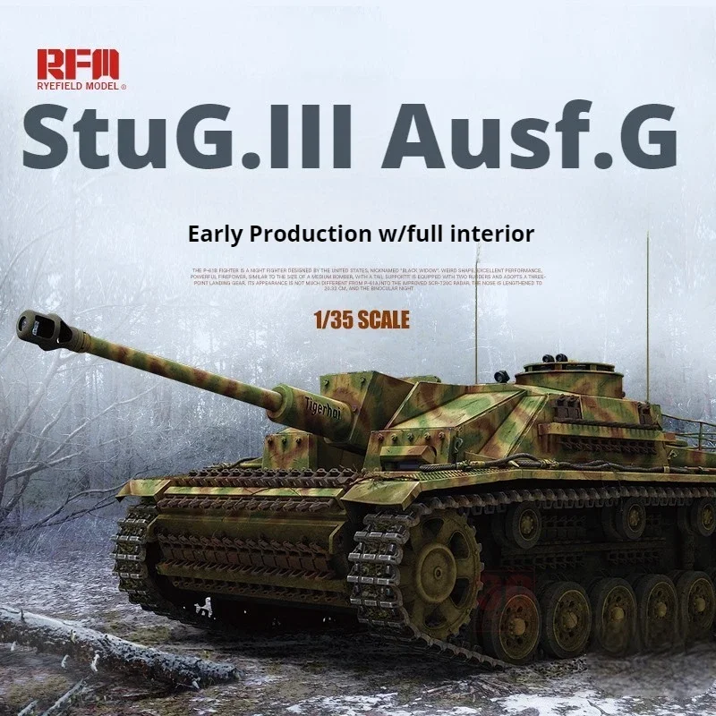 Ryefield model 1/35 assembling tank model kit RM-5073 1/35 German No. 3 assault gun G full internal version
Ryefield model 1/35 assembling tank model kit RM-5073 1/35 German No. 3 assault gun G full internal version