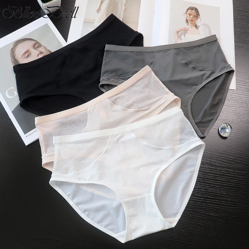 Solid Color Mid Waist Mesh Women's Underwear Sexy Panties Hollow Out Briefs Female Ice Silk Underpants Ladies Sexy Lingeries
Solid Color Mid Waist Mesh Women's Underwear Sexy Panties Hollow Out Briefs Female Ice Silk Underpants Ladies Sexy Lingeries