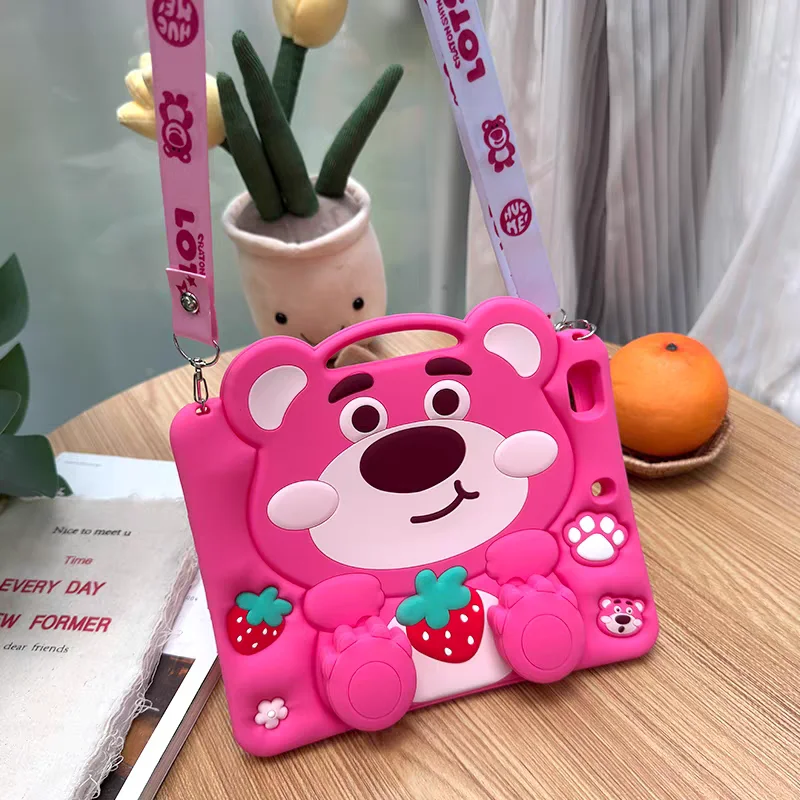3D Strawberry Bear Case For iPad Mini Air 2 3 4 5 6 7/Pro 9.7-11 (2018-2025)/7th 8th 9th/10th Gen M3 M2 Cover Kids Tablet Shell
3D Strawberry Bear Case For iPad Mini Air 2 3 4 5 6 7/Pro 9.7-11 (2018-2025)/7th 8th 9th/10th Gen M3 M2 Cover Kids Tablet Shell