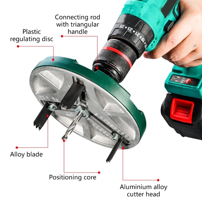Adjustable Hole Saw Metal Adjustable Round Hole Saw Tool Multifunctional Woodworking Round Hole Drilling Saw Cutter DropShipping
Adjustable Hole Saw Metal Adjustable Round Hole Saw Tool Multifunctional Woodworking Round Hole Drilling Saw Cutter DropShipping