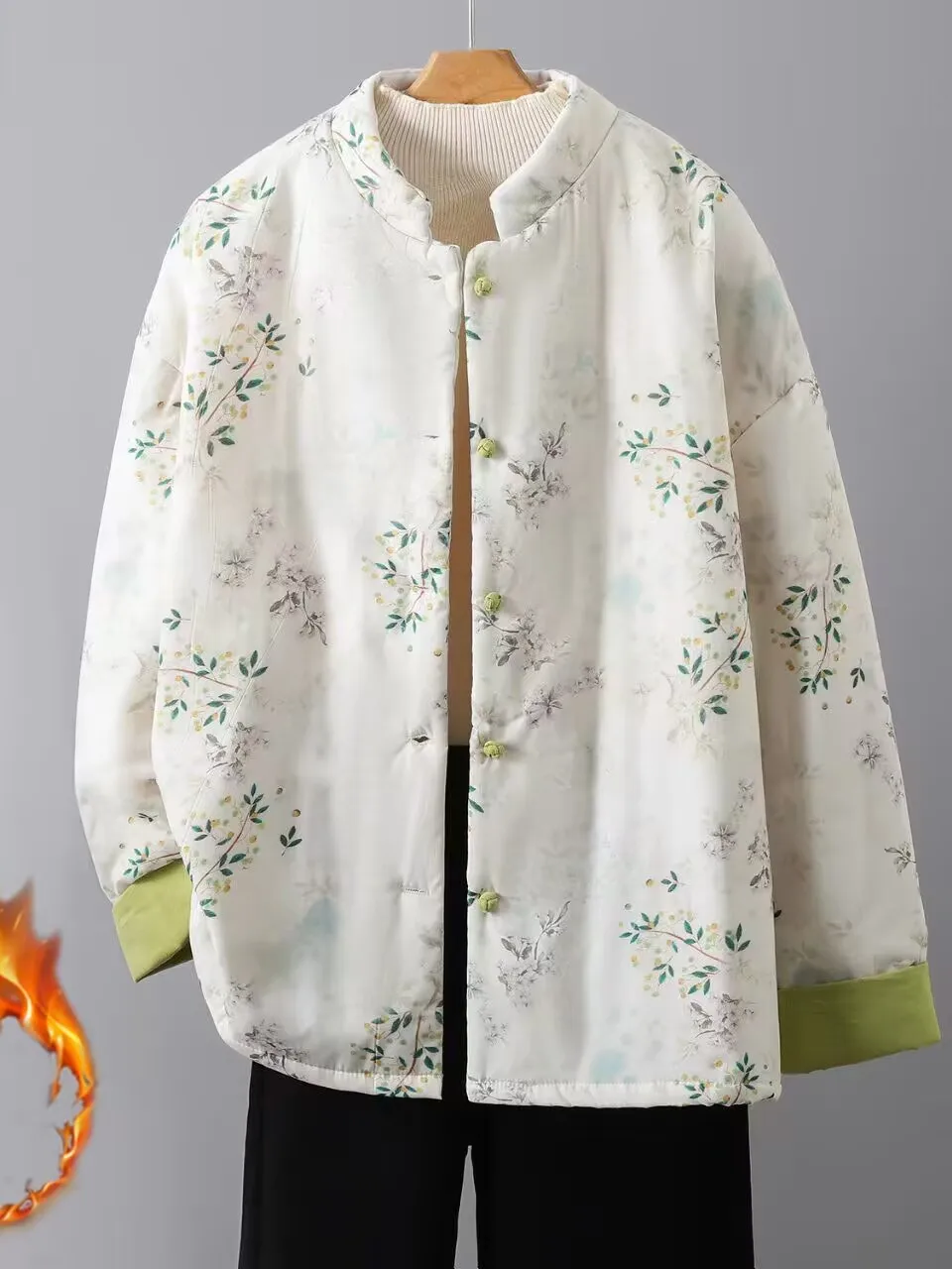 Retro Chinese Sle Stand Collar Cotton Jaet Women's Winter Warmth Linen Print Coat Artistic Vintage Small Cotton irt
Retro Chinese Sle Stand Collar Cotton Jaet Women's Winter Warmth Linen Print Coat Artistic Vintage Small Cotton irt