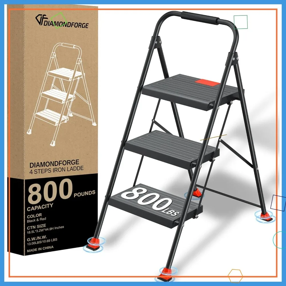 Складная стремянка с поручнями - усиленная конструкция, нагрузка до 800 фунтов, для дома, кухни, кладовой, использования внутри помещений
Складная стремянка с поручнями - усиленная конструкция, нагрузка до 800 фунтов, для дома, кухни, кладовой, использования внутри помещений