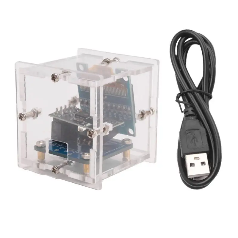 Daily ESP8266 DIY Electronic Kit Mini Clock OLED Display Connect With Shell DIY Soldering Project
Daily ESP8266 DIY Electronic Kit Mini Clock OLED Display Connect With Shell DIY Soldering Project