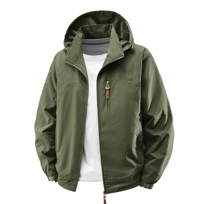 Spring Autumn Men's Outdoor Jacket Zipper Hooded WIndproof Camping Hiking Climbing Breathable Waterproof Male Casual Outwear
Spring Autumn Men's Outdoor Jacket Zipper Hooded WIndproof Camping Hiking Climbing Breathable Waterproof Male Casual Outwear