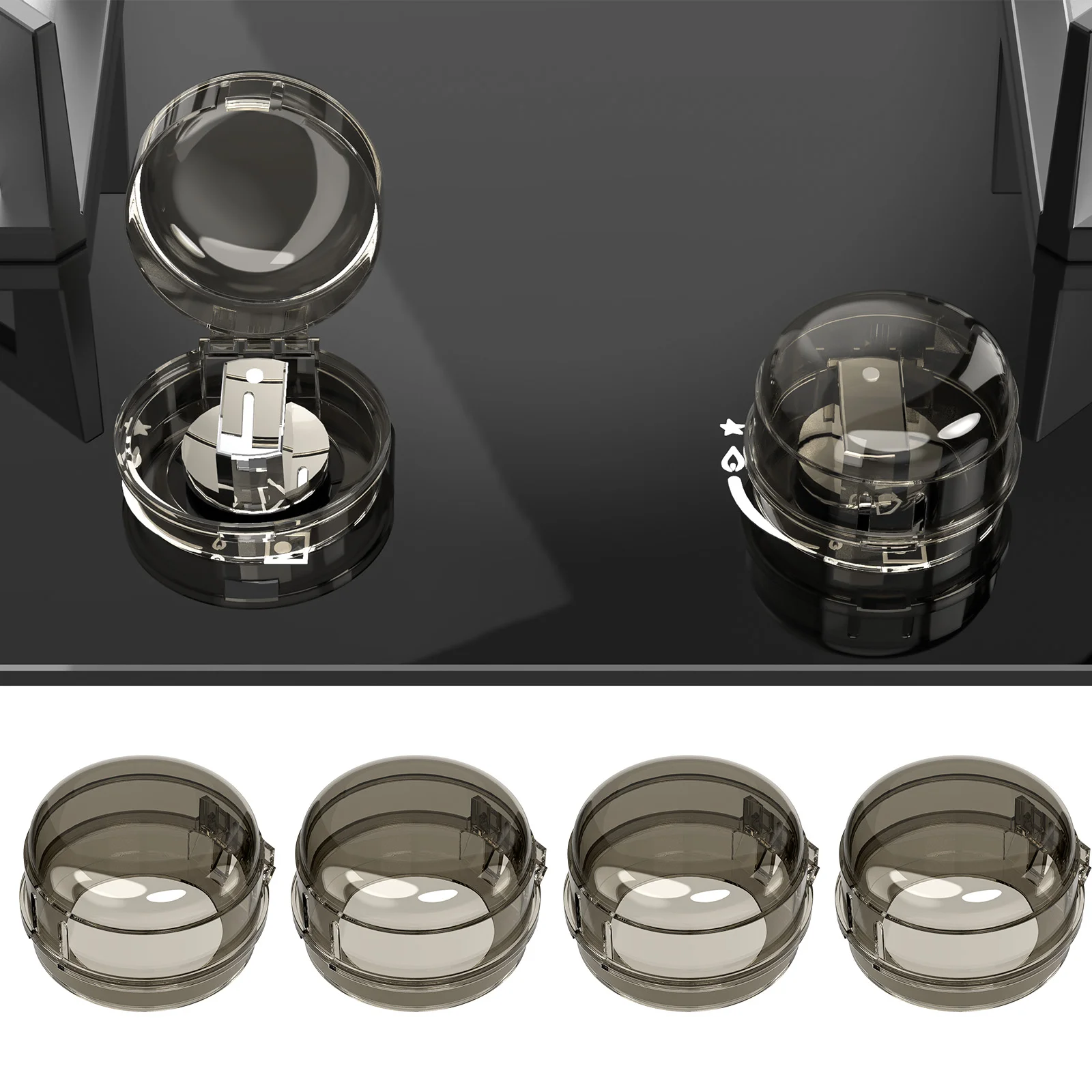 6 Pcs The Gas Switch Cover Stove Child Safety Guard Knob Protector Proof Button 600X600X400CM Baby Lock Kitchen Black
6 Pcs The Gas Switch Cover Stove Child Safety Guard Knob Protector Proof Button 600X600X400CM Baby Lock Kitchen Black