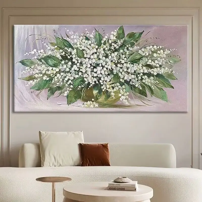 Abstract Warm Colored Hand Drawn Oil Painting White Flowers Little Fresh Living Room Wall Decoration Painting Bedroom For Home
Abstract Warm Colored Hand Drawn Oil Painting White Flowers Little Fresh Living Room Wall Decoration Painting Bedroom For Home