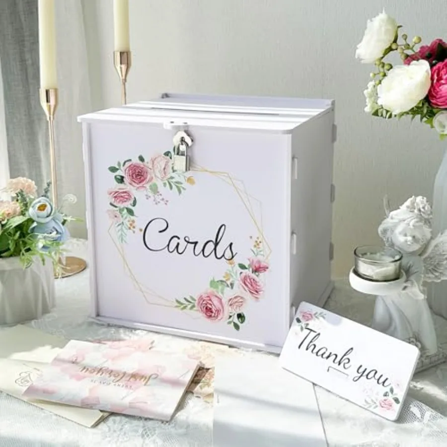 W Wedding Card Box wit Lock, PVC Gift Card Box Wedding rations, Money Index Party oneymoon Fund Receon Anniversary Bridal Bab
W Wedding Card Box wit Lock, PVC Gift Card Box Wedding rations, Money Index Party oneymoon Fund Receon Anniversary Bridal Bab