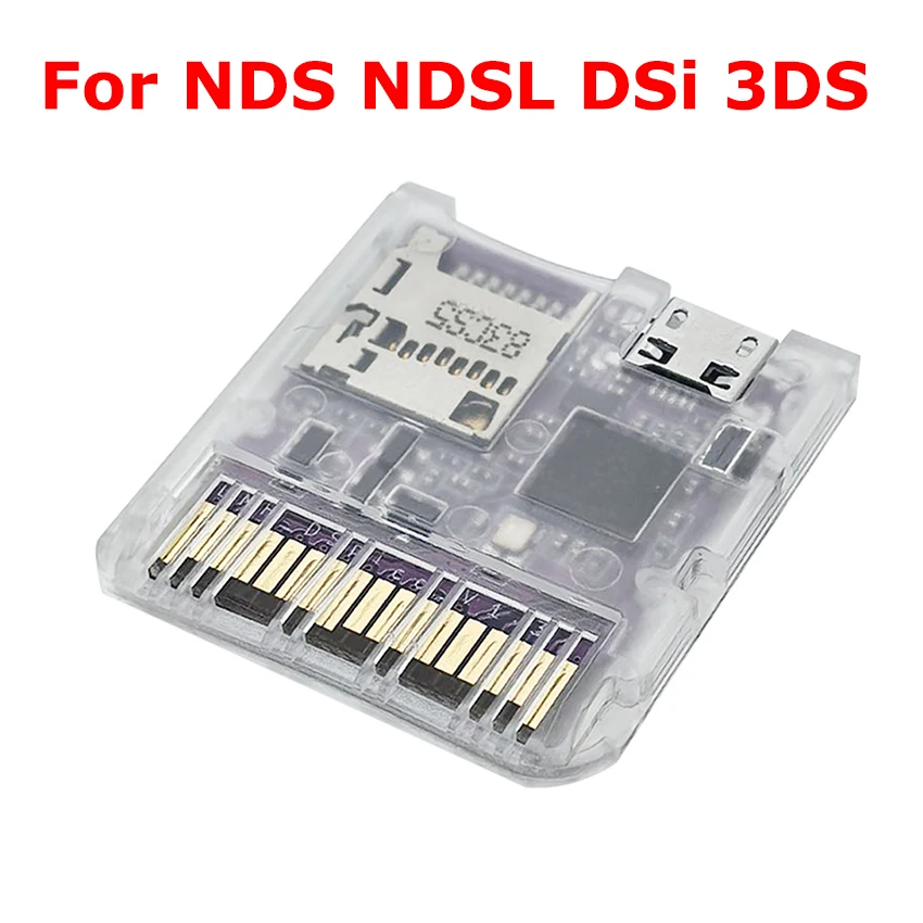 DSpico Flash Card Reader with RP2040 MCU for NDS/NDSL/DSi/3DS Game Card Transparent Shell Micro USB
DSpico Flash Card Reader with RP2040 MCU for NDS/NDSL/DSi/3DS Game Card Transparent Shell Micro USB