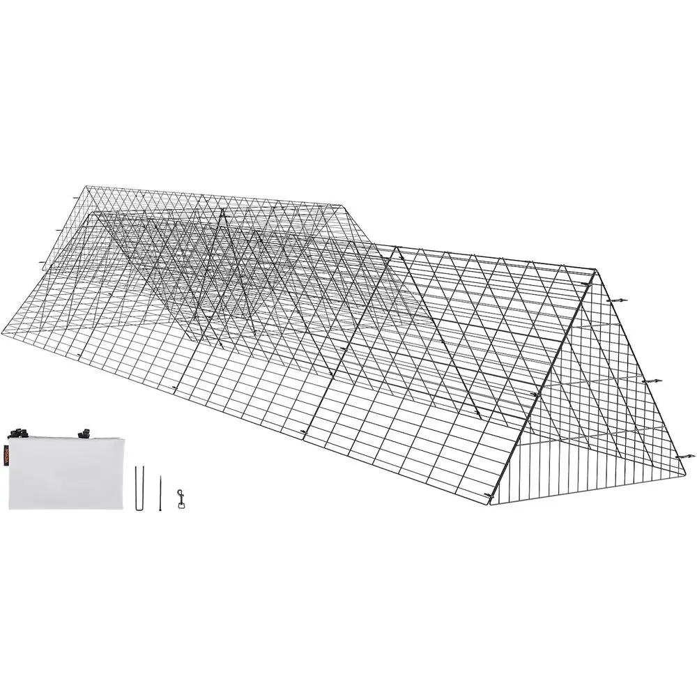 Chicken Tunnels or Yard, Metal Poultry Playpen or Outside with Waterproo Cover, 118.1 x 28 x 24.2 inch (LxWxH), Easy to Setup, A
Chicken Tunnels or Yard, Metal Poultry Playpen or Outside with Waterproo Cover, 118.1 x 28 x 24.2 inch (LxWxH), Easy to Setup, A