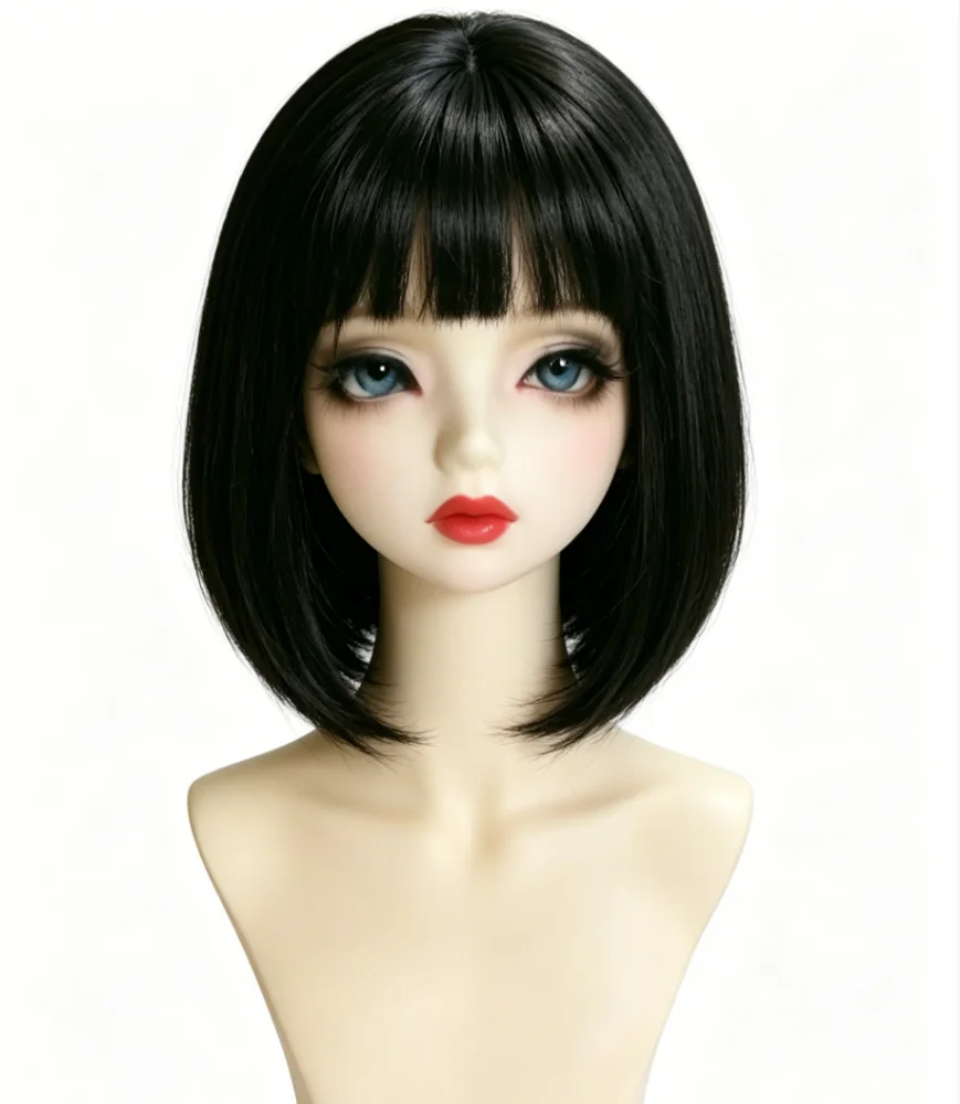 Wigs 1 6 scale doll accessories black bjd wig, doll wig 1/4 BJD doll hair free shipping
Wigs 1 6 scale doll accessories black bjd wig, doll wig 1/4 BJD doll hair free shipping