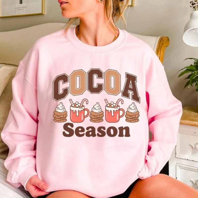 Cocoa Season Sweatshirt, Cozy Winter Gear, Hot Chocolate Lovers Gift, Holiday Apparel, Unisex Crewneck Christmas Winter Hoodie
Cocoa Season Sweatshirt, Cozy Winter Gear, Hot Chocolate Lovers Gift, Holiday Apparel, Unisex Crewneck Christmas Winter Hoodie
